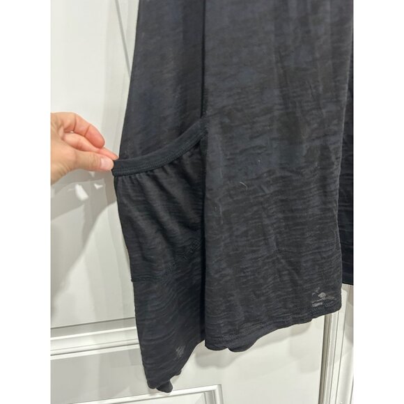 Freeloader Black Asymmetrical Tank Top Pockets Small Sheer Lightweight Sz Small - Picture 4 of 9